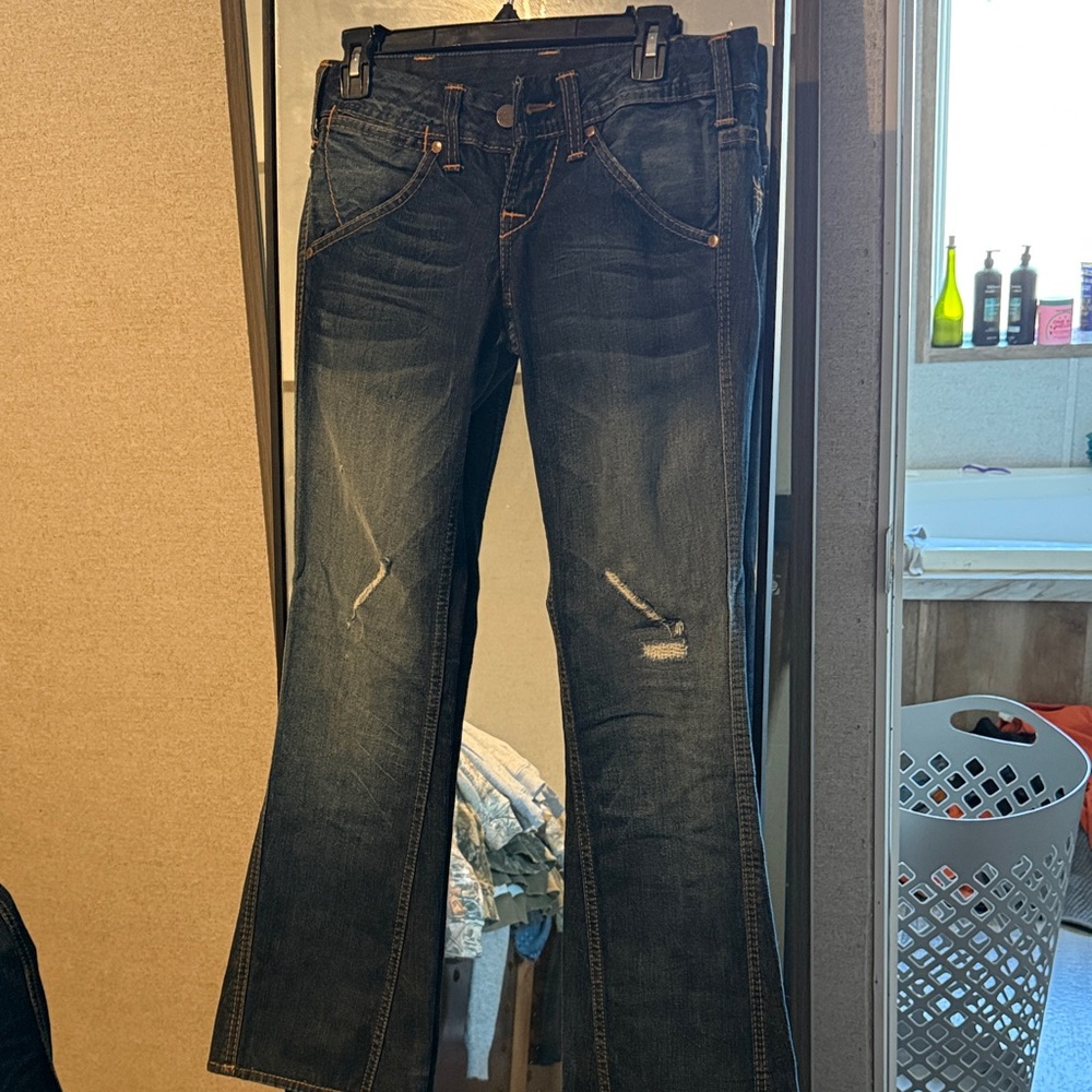 True Religion Dark Blue Flare Jeans